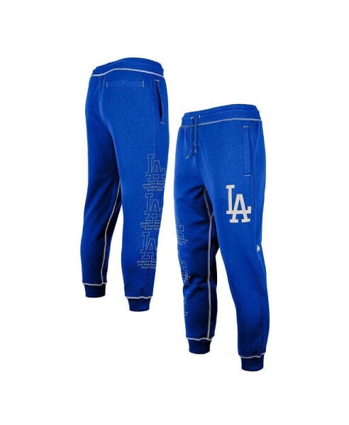 Men's Royal Los Angeles Dodgers Team Split Jogger Pants