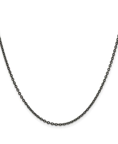 Stainless Steel Oxidized Cable Chain Necklace