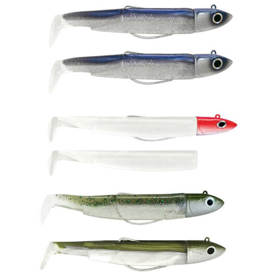 FIIISH Black Minnow Double Combo Offshore Soft Lure 90 mm 10g