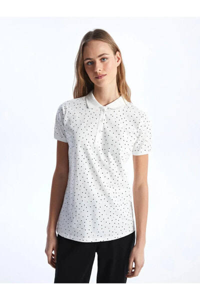 Футболка LC WAIKIKI Classic Polo Yaka Patterned Women Tee