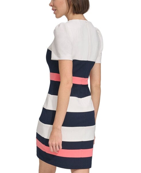 Women's Colorblocked Scuba-Crepe Dress