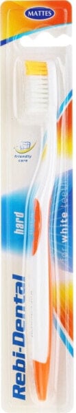 Zahnbürste hart Rebi-Dental M46 weiß-orange