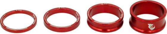 Запасой комплект для рулевой Wolf Tooth 3, 5,10, 15 мм, красный.
