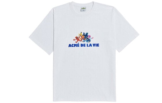 acme de la vie ADLV x SESAME STREET 芝麻街联名 奔跑印花短袖T恤 男女同款 白色 / Футболка Acme De La Vie ADLV x Sesame Street T ADLV-20SS-SSWHSS-RAW