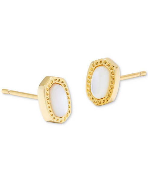 Серьги Kendra Scott Gold-Plated Oval Stone