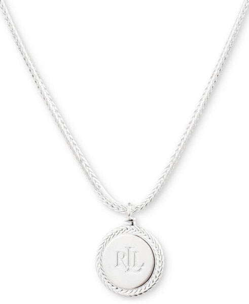 Logo 16" Pendant Necklace in Sterling Silver