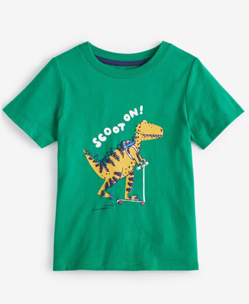 Toddler Boys Scoot On Dinosaur Graphic T-Shirt, Created for Macy's