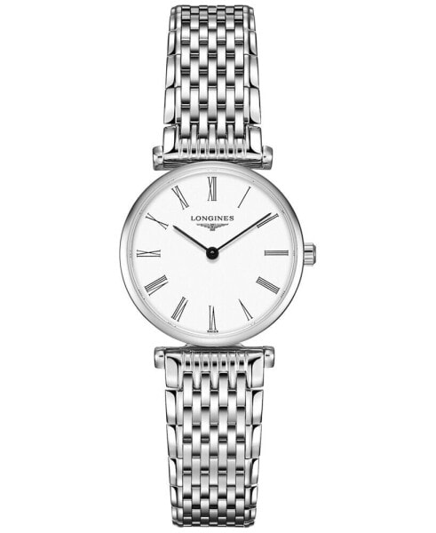 Women's Swiss La Grande Classique de Longines Stainless Steel Bracelet Watch 24mm