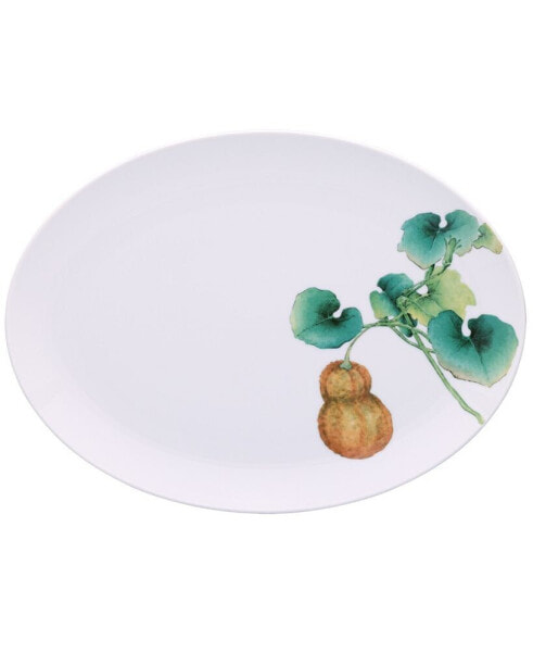 Kyoka Shunsai Oval Platter, 14.5"