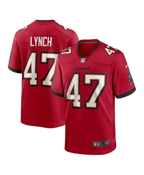 Men's John Lynch Red Tampa Bay Buccaneers Retired Player Game Jersey