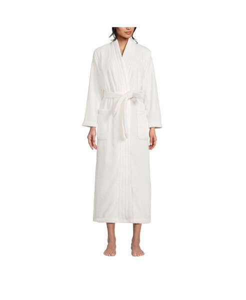 Petite Cozy Plush Long Wrap Robe