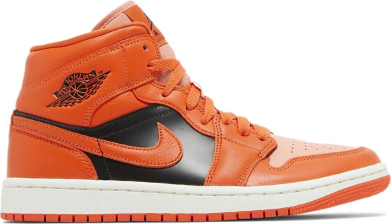 [DM3381-600] Womens Air Jordan RETRO 1 MID SE 'RUSH ORANGE'