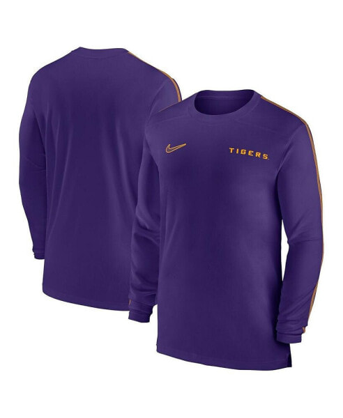 Men's LSU Tigers 2024 Sideline Coach UV Performance Long Sleeve T-Shirt