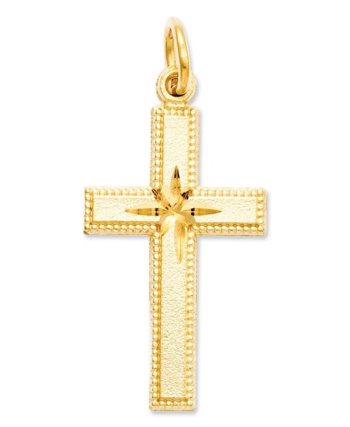 14k Gold Charm, Cross Charm