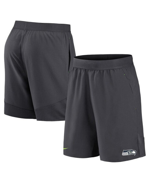 Men's Anthracite Seattle Seahawks Stretch Woven Shorts