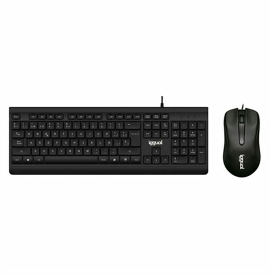 Keyboard and Mouse iggual IGG317617 Black