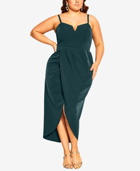 Plus Size Sassy V Dress