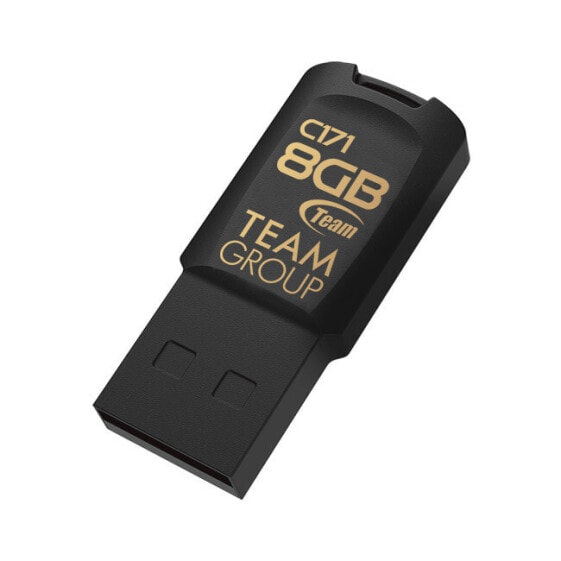 Team Group C171 - 8 GB - USB Type-A - 2.0 - Capless - 3.4 g - Black