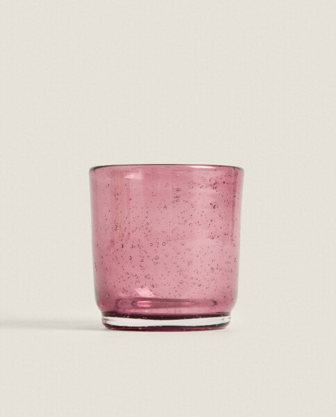 Bubble-effect glass tumbler