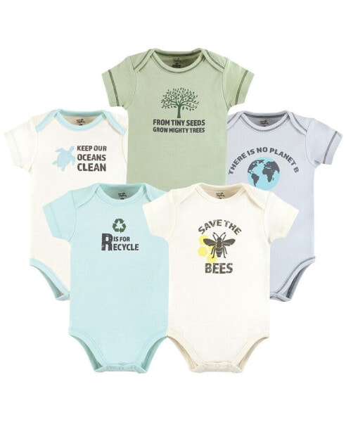 Baby Unisex Organic Cotton Bodysuits, Planet B