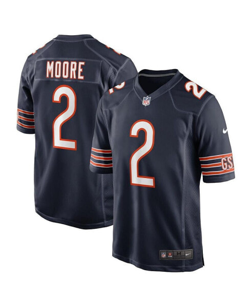 Men's D.J. Moore Navy Chicago Bears Team Color Game Jersey