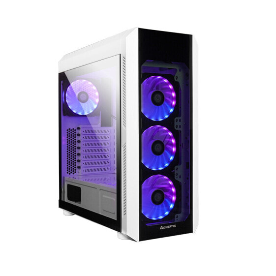 Chieftec GL-03W-OP - Midi Tower - PC - White - ATX - micro ATX - Mini-ITX - Carbon steel - Tempered glass - Gaming