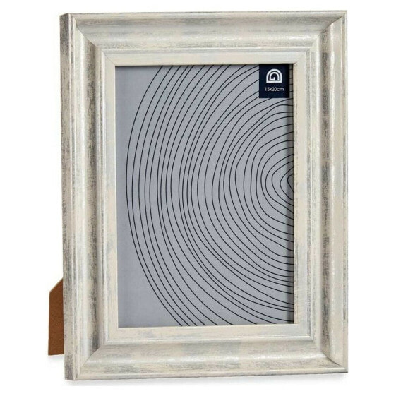 Photo frame Grey 21 x 2 x 26 cm Crystal Silver Wood Brown Plastic