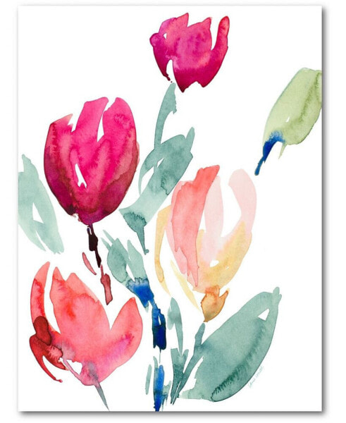 Tulip Study I 20" x 24" Gallery-Wrapped Canvas Wall Art
