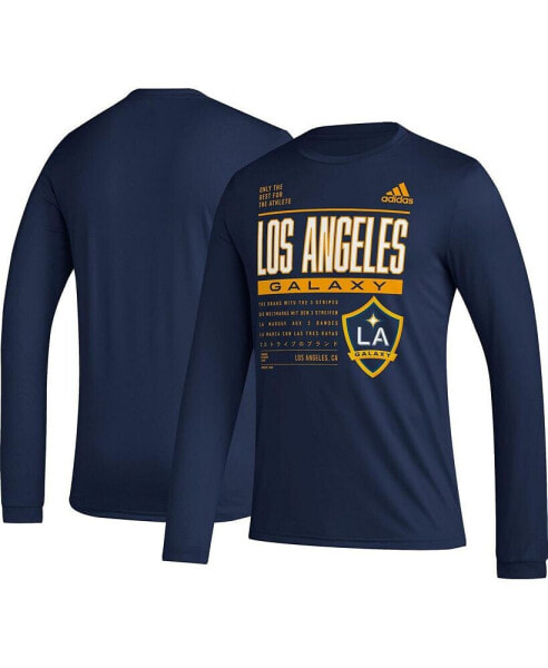 Men's Navy LA Galaxy Club DNA Long Sleeve T-shirt