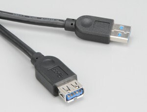 Akasa USB 3.0 cable Ext - 1.5 m - Male/Female - Black