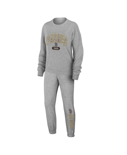 Women's Gray San Diego Padres Knitted Lounge Set