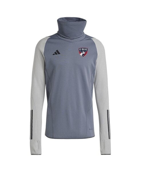 Верхняя одежда Adidas Мужская теплая Регланка COLD.RDY серого цвета для FC Dallas