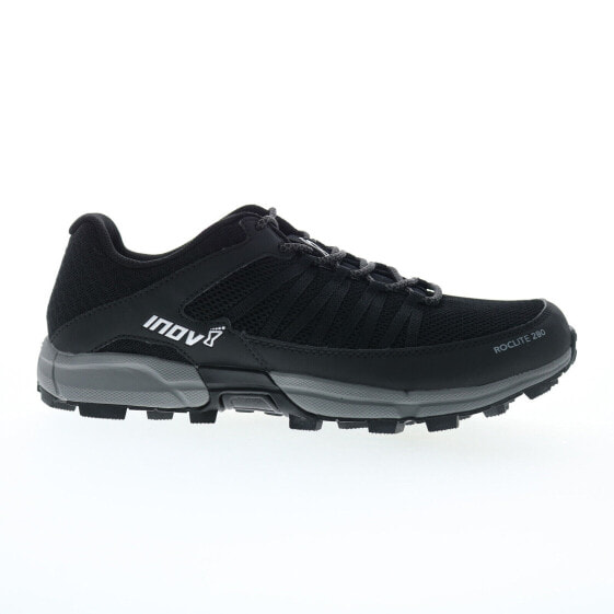 Inov-8 Roclite 280 000093-BKGY Mens Black Mesh Lace Up Athletic Hiking Shoes 8.5