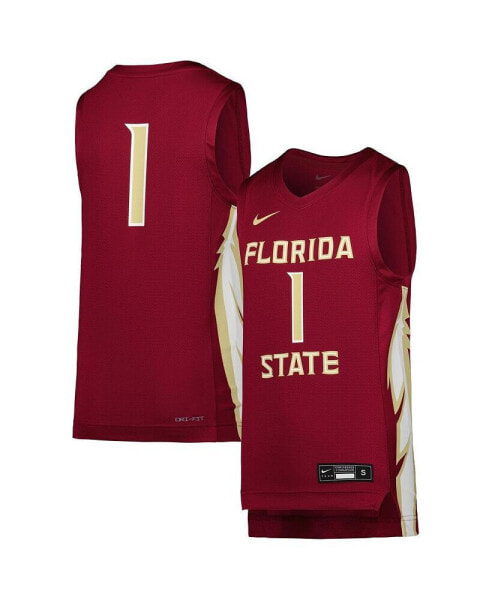 Big Boys Garnet Florida State Seminoles Team Replica Basketball Jersey