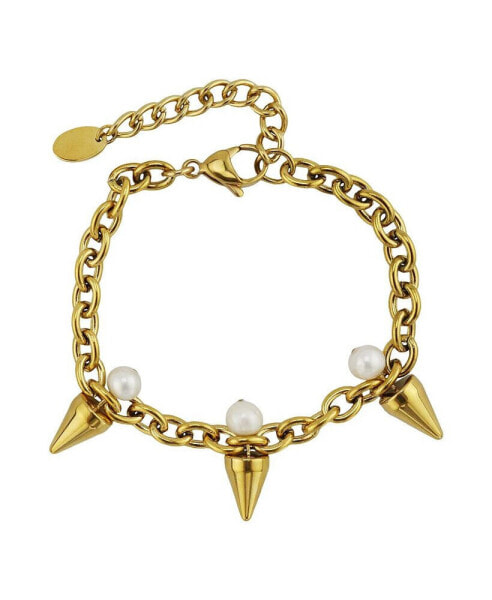 Santana Spike and Pearl Bracelet