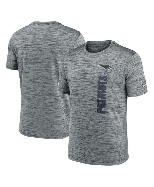 Men's Gray New England Patriots 2024 Sideline Velocity Performance T-Shirt