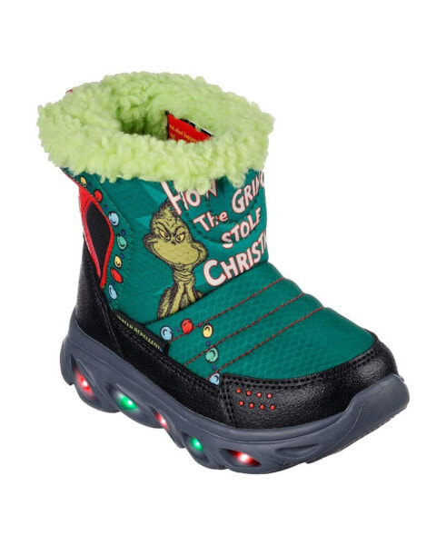Toddler Kids Dr Seuss- Hypno-Flash 3.0 - Too Late To Be Good Adjustable Strap Light-Up Winter Boots from Finish Line