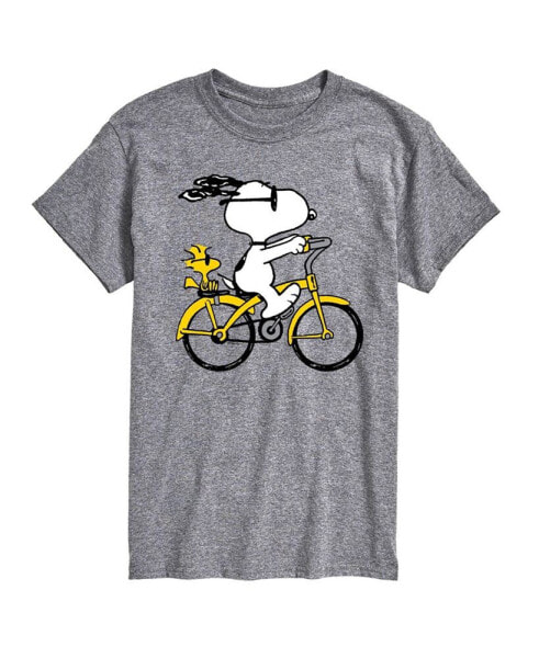 Hybrid Apparel Peanuts Bike Mens Short Sleeve Tee