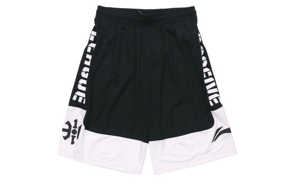 Короткие баскетбольные шорты Li-Ning тренировочные, черного цвета