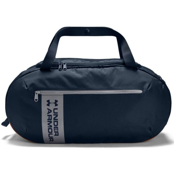 Under Armor Roland Duffle MD 1350092-408 bag Мужская спортивная сумка синяя текстильная средняя для тренировки с ручками через плечо