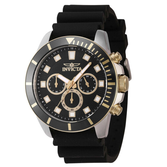 INVICTA Pro Diver Men 45mm Stainless Steel Black dial Quartz Watch