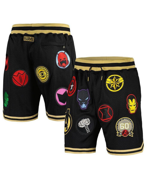 Men's Black The Avengers 60th Anniversary Basketball Shorts