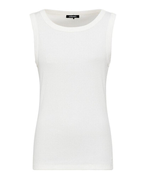 Women's Sleeveless Rib Knit Shell