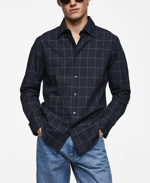 Men's Check Flannel Cotton Shirt