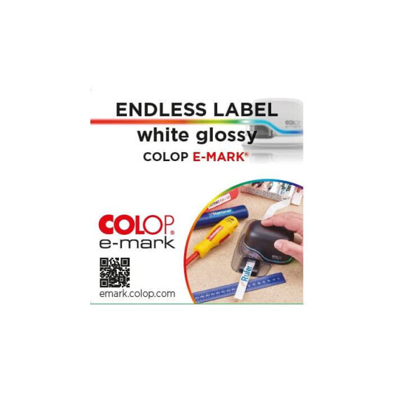 COLOP 155361 - White - Self-adhesive printer label - Matte - Universal - Rectangle - 1.4 cm
