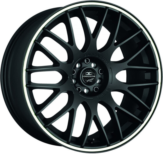 Колесный диск литой Barracuda Karizzma mattblack PureSports / Color Trim weiss - DS30 8x18 ET8 - LK4/100 ML73.1