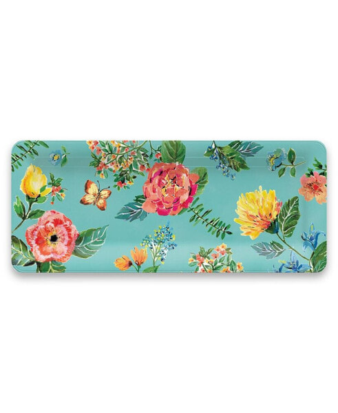 Garden Floral Melamine Rectangular Platter