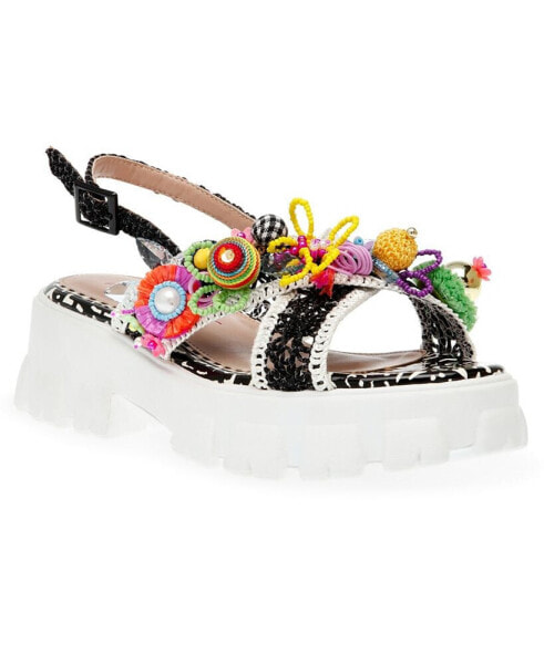 Women's Graysen Embellished Platform Lug-Sole Sandals