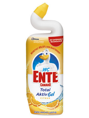 WC-Ente Total Active Gel - WC (toilet) - Cleaner - Gel - Bottle - Citrus - Orange,White