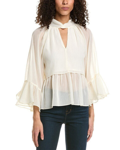 Rosewater Remi Shimmer Top Women's White S